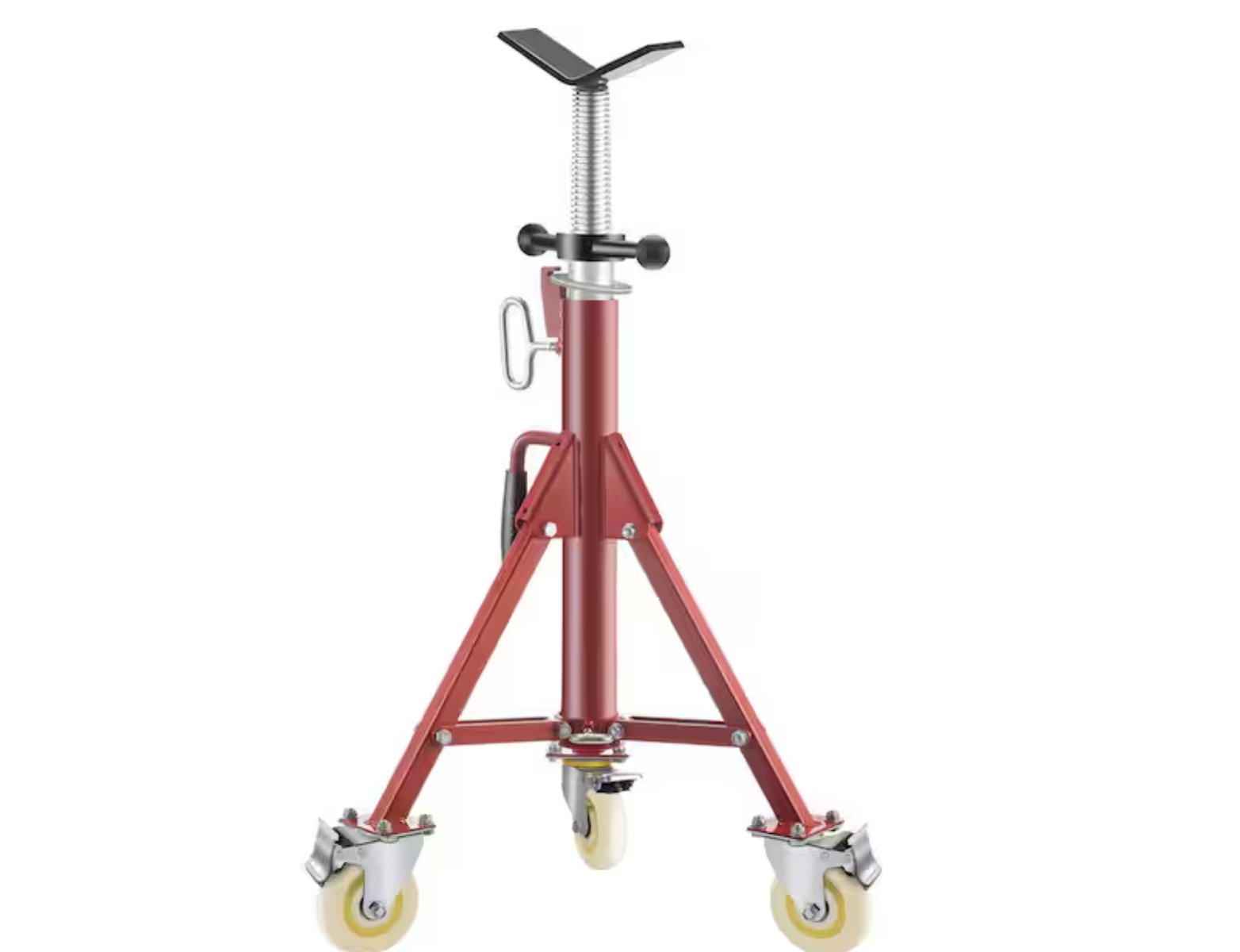 New 28 in. to 52 in. Pipe Jack Stand 882 lbs. Load Folding V Head Pipe Stand