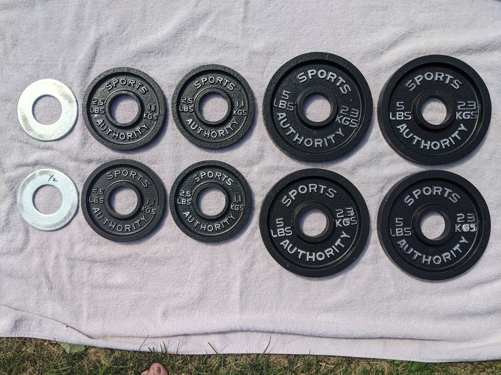 Olympic Weight Plates - 5 and 2.5 lb