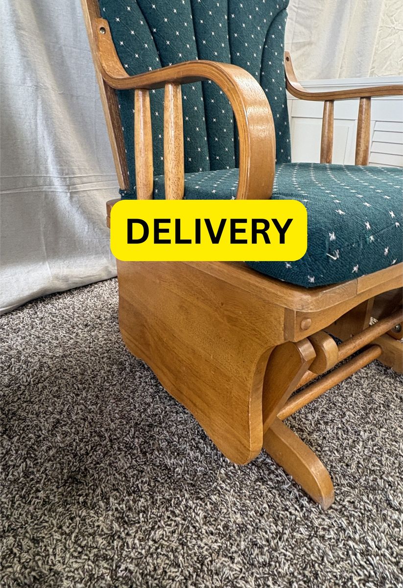 FREE DELIVERY - VINTAGE Wood Glider Rocker – Real Wood
