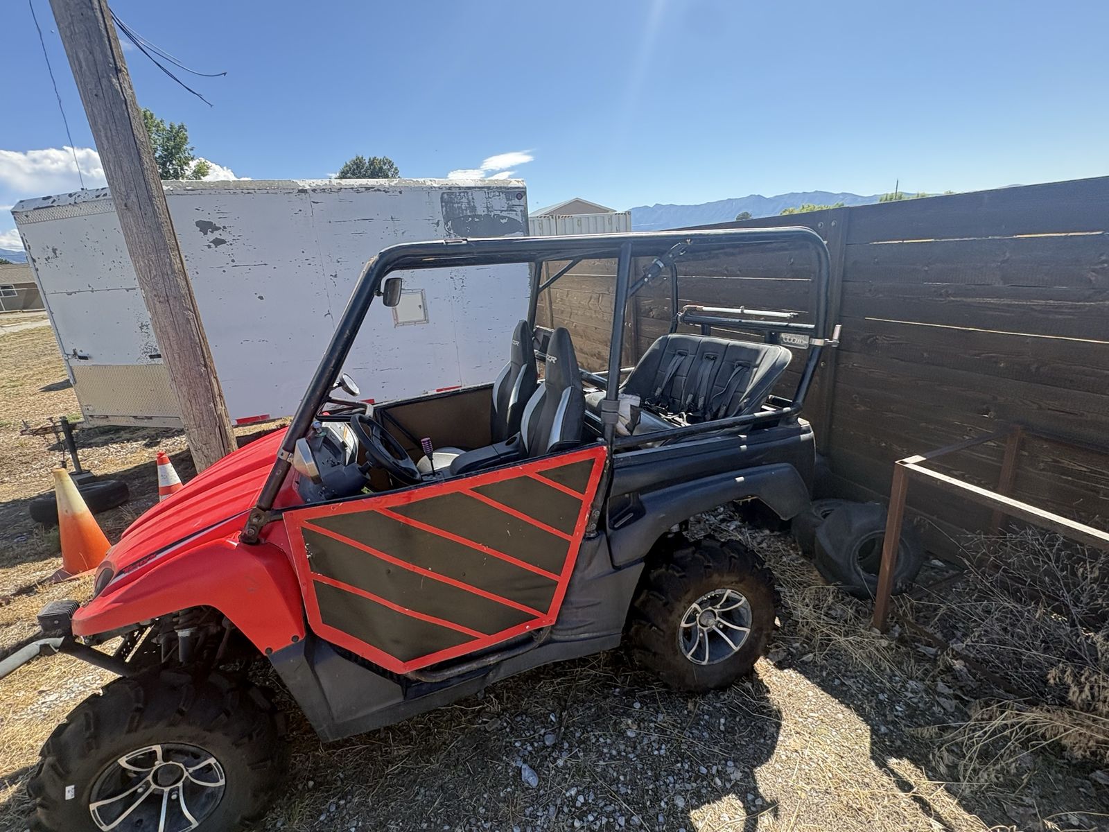 Teryx rear seat and roll cage