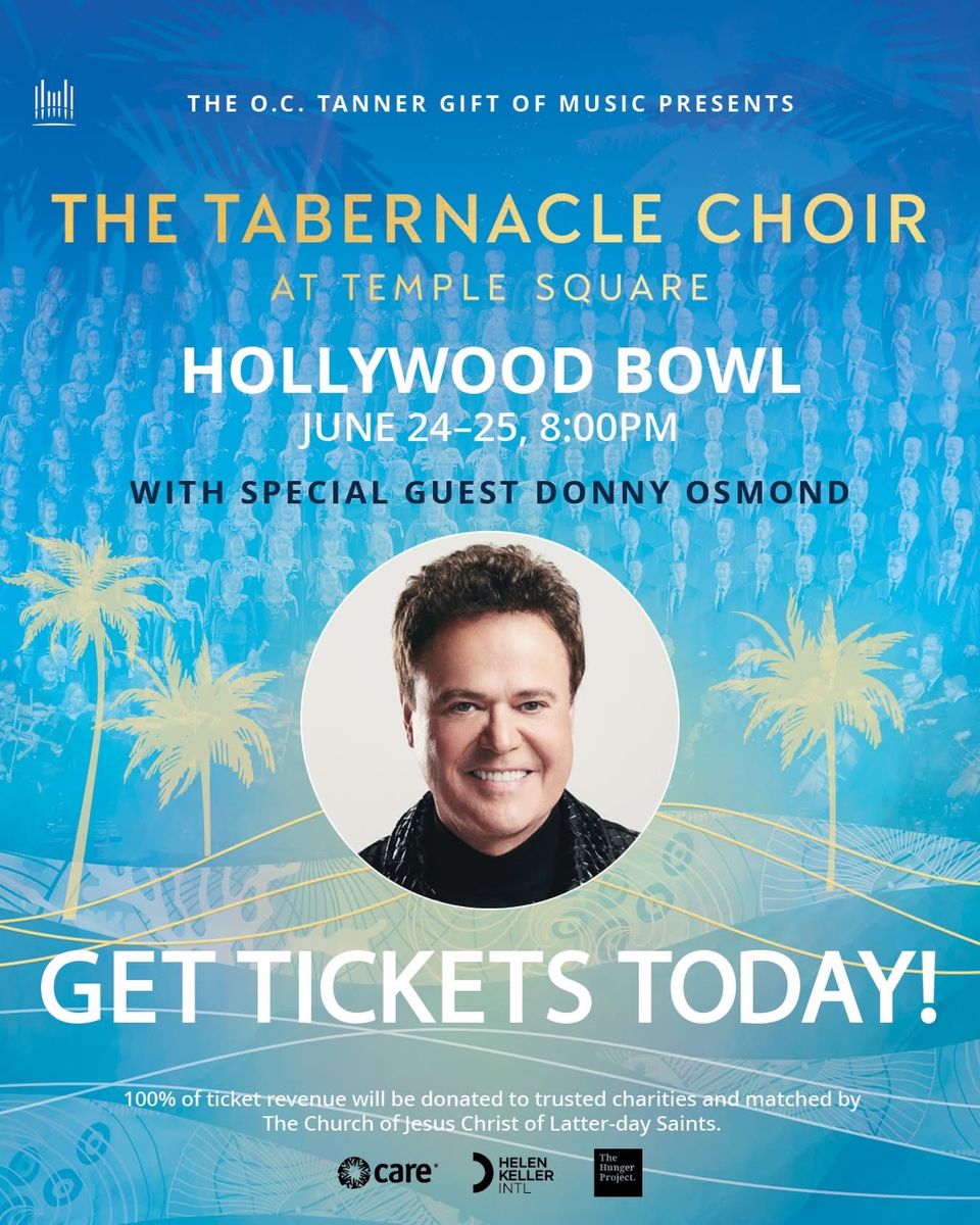 Tabernacle Choir at the Hollywood Bowl with Donny Osmond.