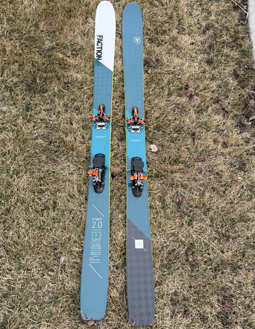 Faction Prime 2.0 Backcountry Skis (98mm, 172cm)