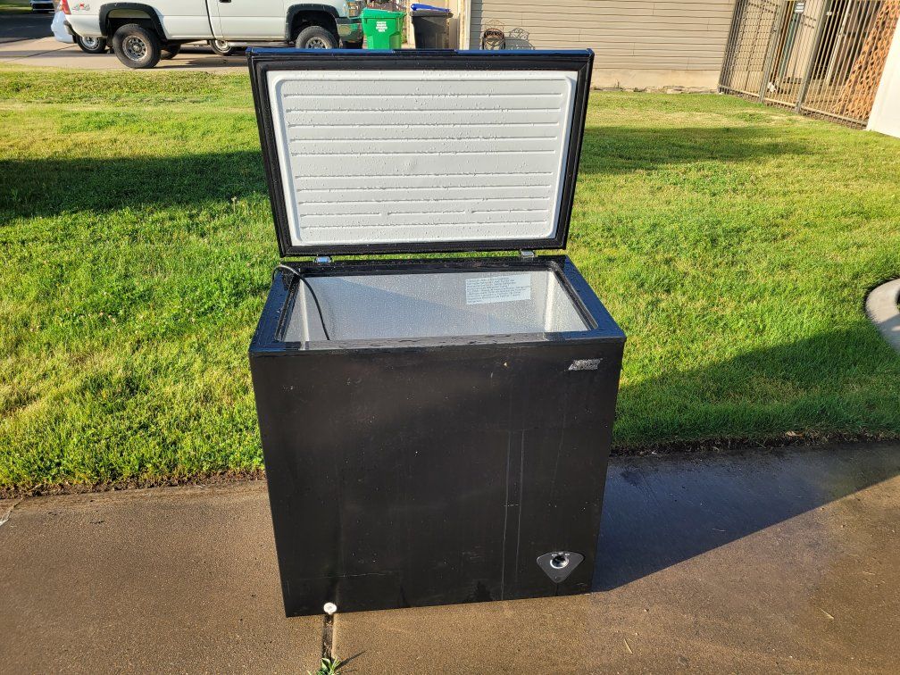 FREE - Compact Black Chest Freezer - 7cu