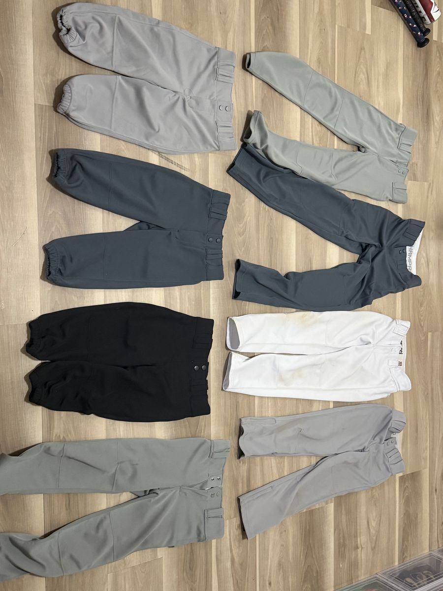 Youth Baseball Items (bats, pants, batting gloves, sliding mitts)