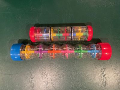 Rainmaker Stick Sensory Rattle 13" and 8" Musical Colorful Toy