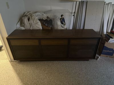 Vintage Philco Stereo Console with Turntable, AM/FM Radio