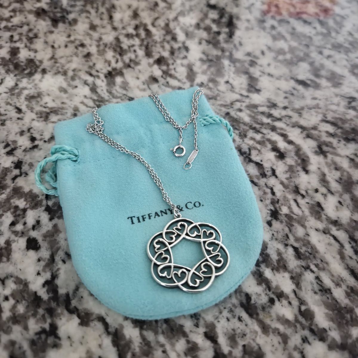 Tiffany & Co. Paloma Picasso Crown of Hearts Sterling Silver Necklace