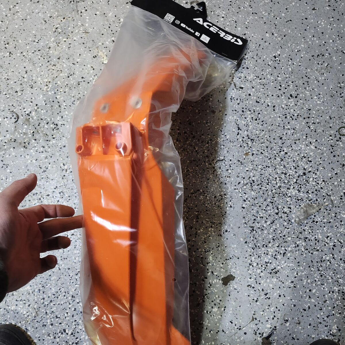 ktm acerbic front fender brand new