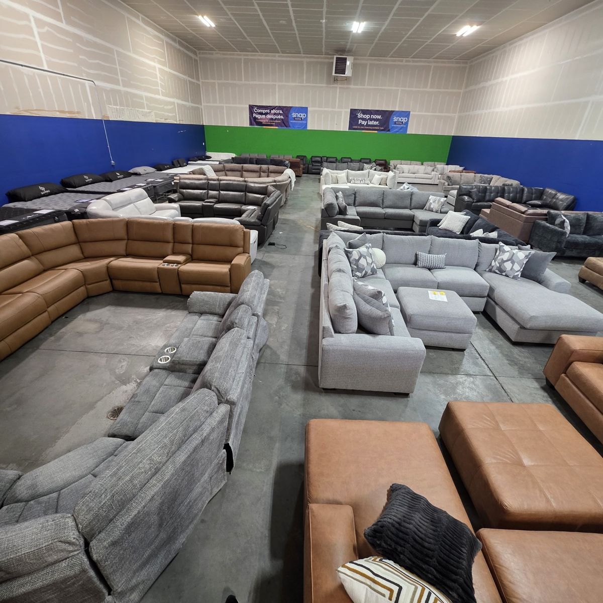 Furniture Warehouse Overstock Sectionals