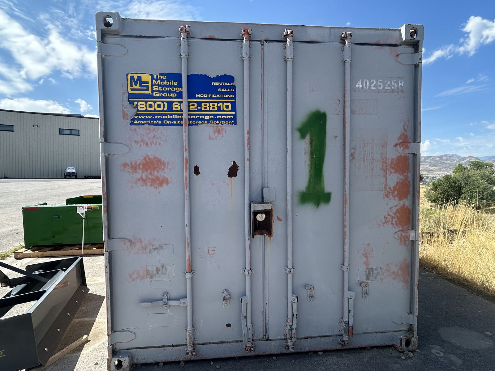 40’ Connex, storage, shipping container, storage container.