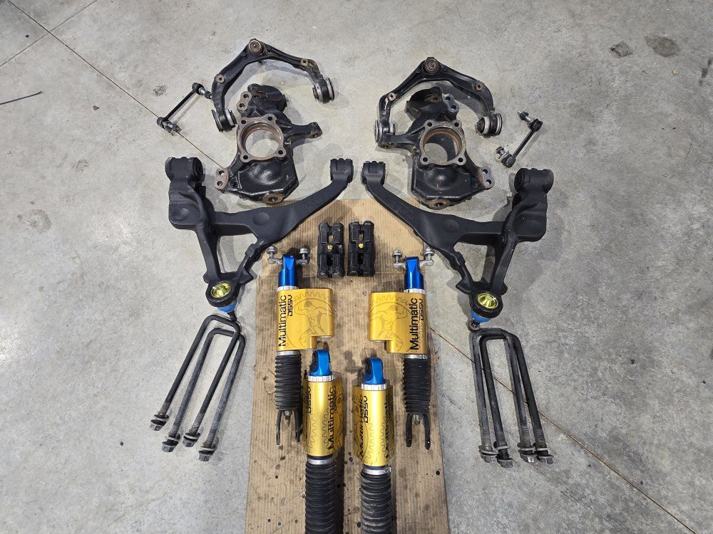 Two inch lift kit and Multimatic DSSV Shocks off GMC AT4X
