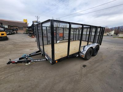 2026 PJ Trailers 7X14 UL 7K with 4' Sides Landscap