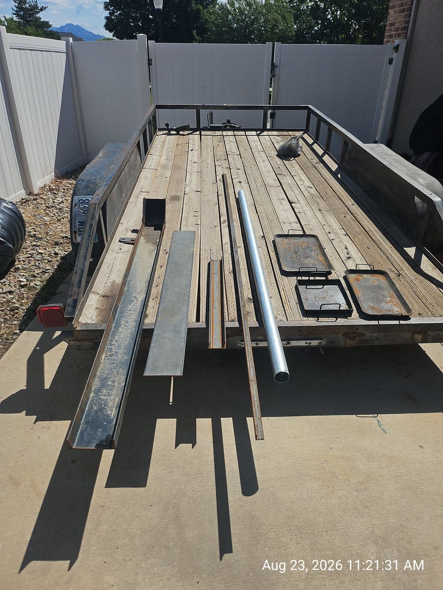 Assorted Metal Stock - Steel Channel, Flat Bar, Angle Iron & Tubing