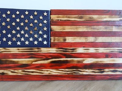 Wooden American Flag