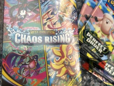 Pokémon cards booster packs and bundle chaos rising mega evolution