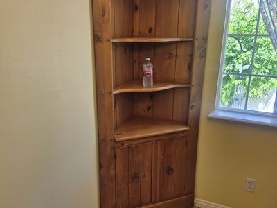 Vintage tall corner cabint