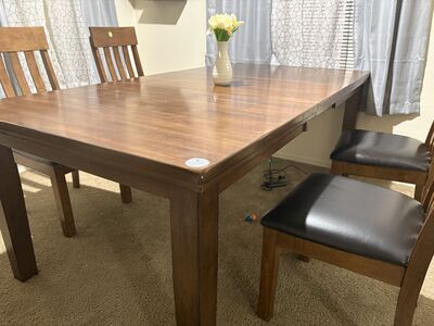 Ralene Dining Extension Table With 4chairs