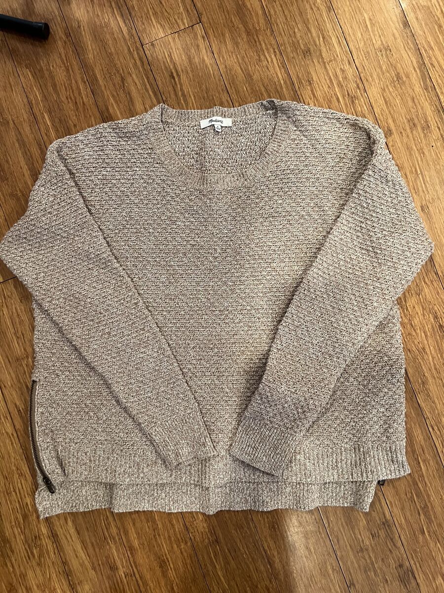 Like-New Madewell Side-Zip Sweater - Medium
