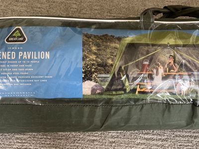 Greatland screened pavilion outdoor canopy 13’ x 9’