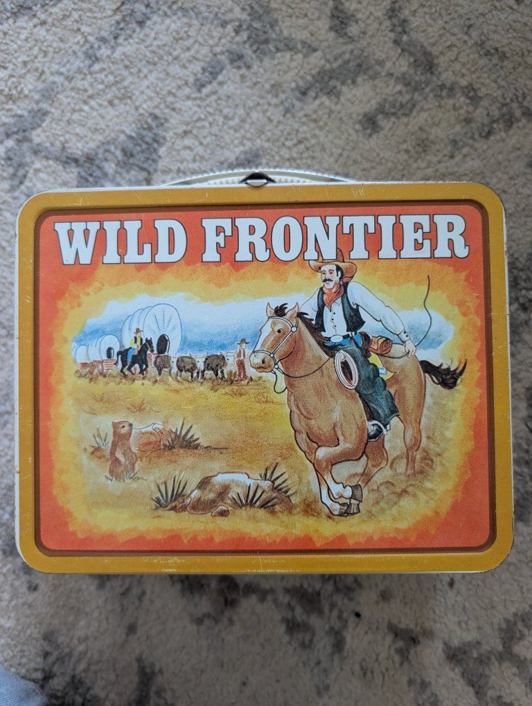vintage wild frontier lunchbox