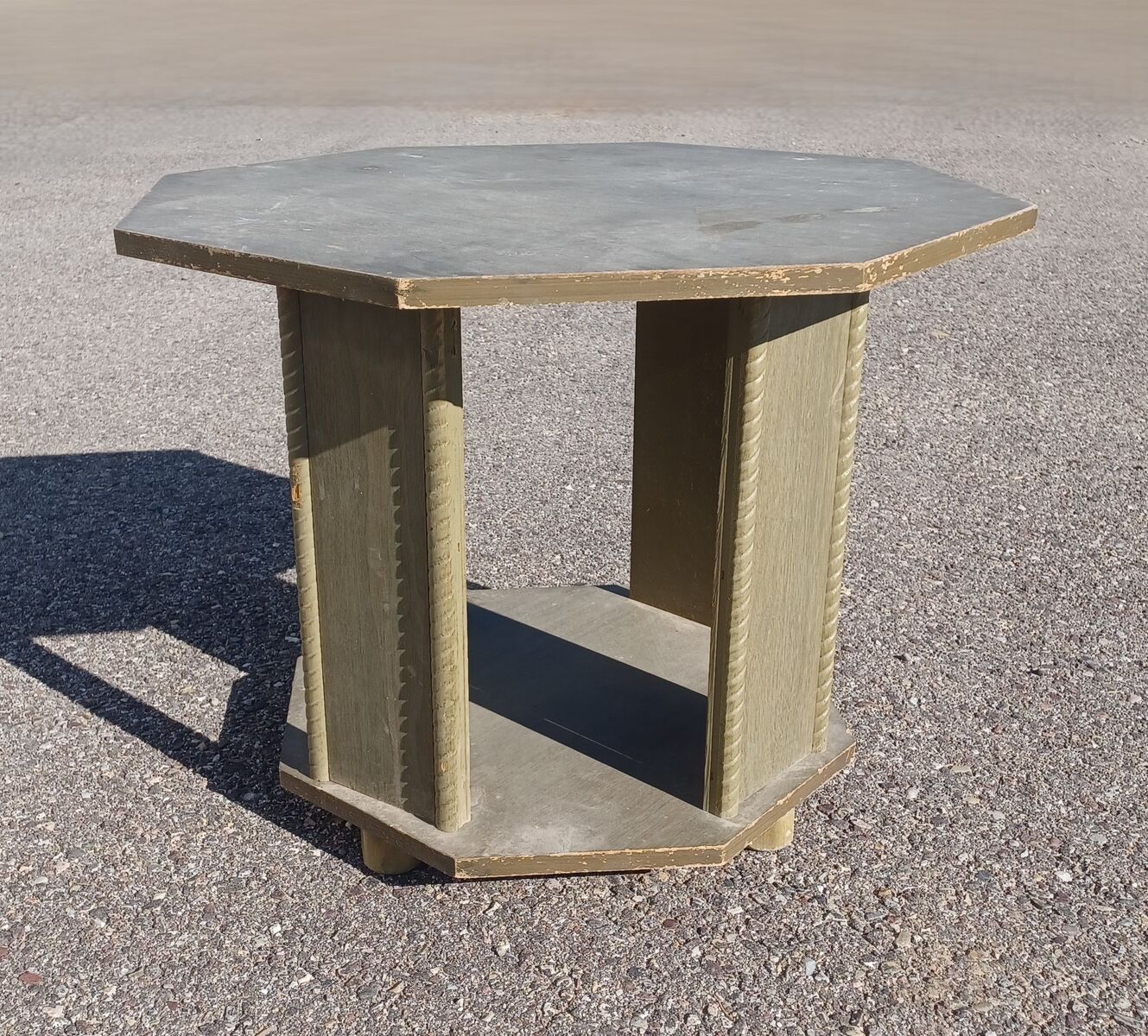 Wooden Lamp/End Table