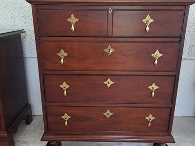 Statton Trutype Americana Silverware Chest with Brass Hardware