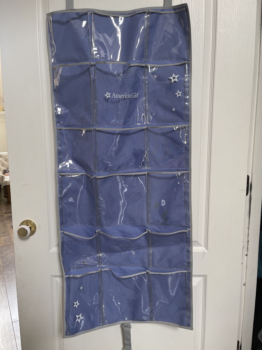 American Girl Over The Door Doll Acessories Organizer 18 Pouch Shoes Clothes