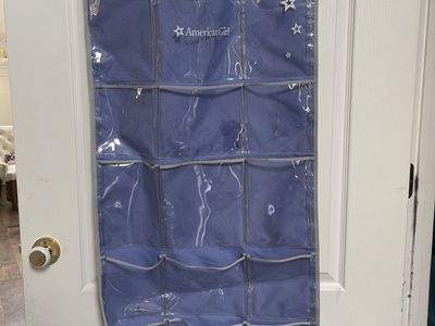 American Girl Over The Door Doll Acessories Organizer 18 Pouch Shoes Clothes