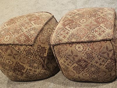 Boho style ottoman footrest
