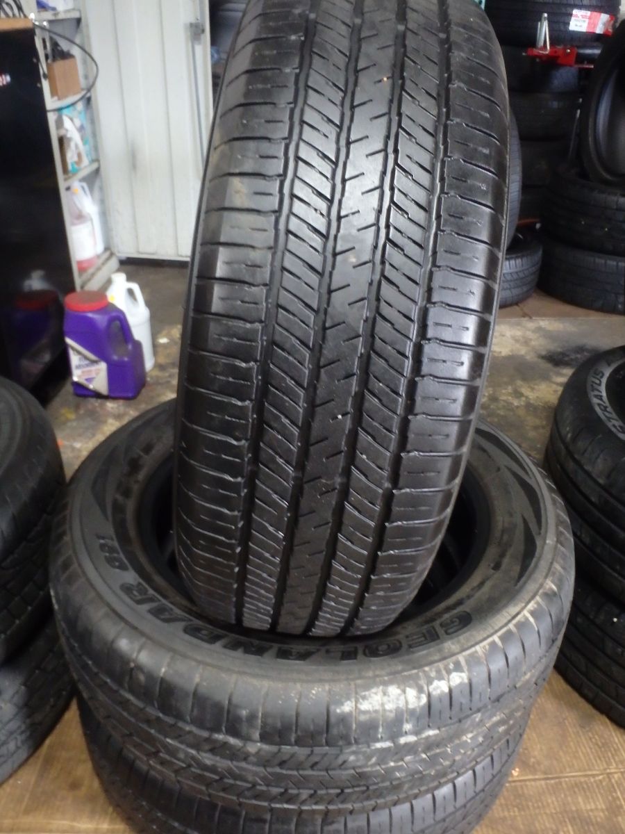 225/60R17 YOKOHAMA GEOLANDAR PAIR OF TWO USED TIRES