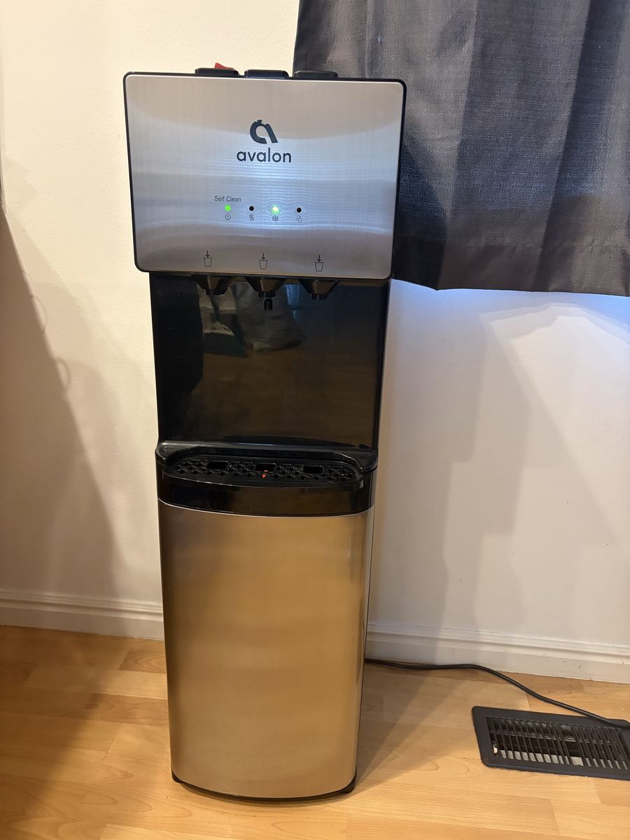 Avalon A5 Self-Cleaning Bottom Loading Water Cooler Dispenser - Stainless Steel, Hot/Cold/Cool