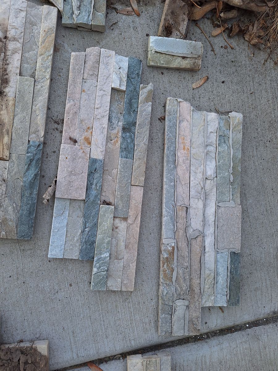 Tile pieces earth tones for art or mixed tile projects