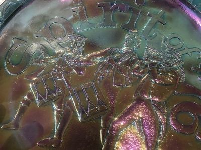 Indiana Glass Spirit of '76 Blue Carnival