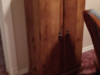 Wooden Storage Cabinet - Two Door Accent Cabinet