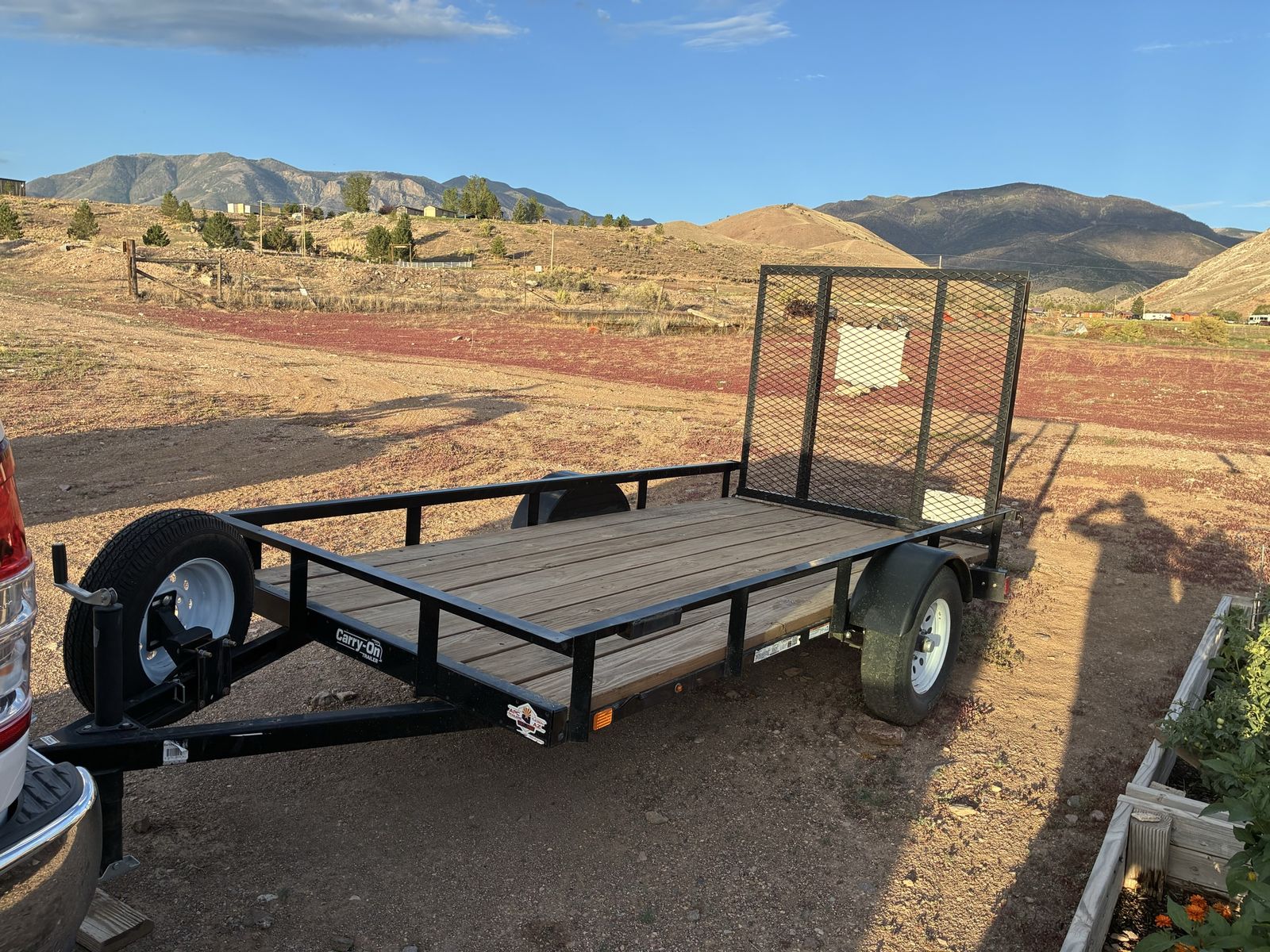 Carry-On 5x10 Utility Trailer with Wood Deck and Ramp Gate located in Marysvale Utah