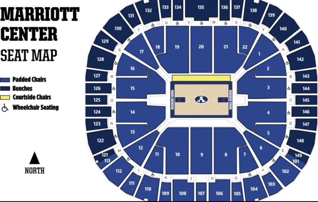 (2)BYU vs Colorado (lower Bowl, Center Court)