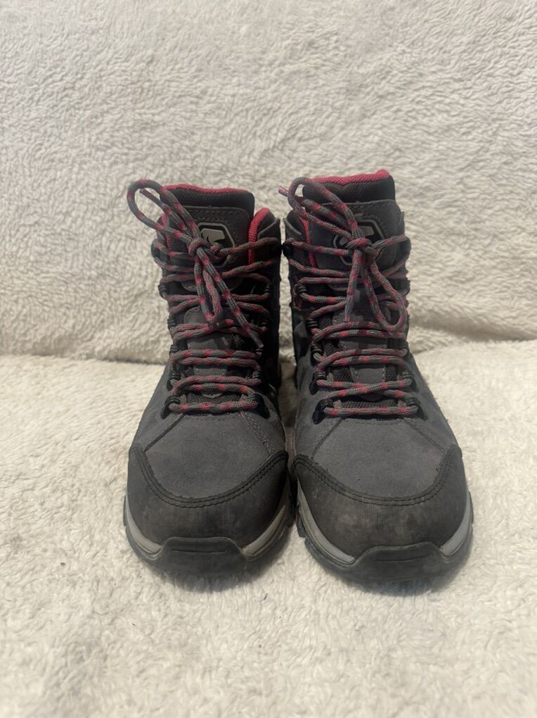 Foxelli Women’s 7.5 Gray Wtrprf Mid Hiking Boots
