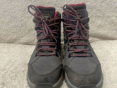 Foxelli Women’s 7.5 Gray Wtrprf Mid Hiking Boots