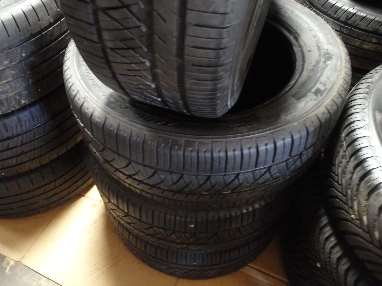 235/55R17 FALKEN ZIEX ZE906 A/S SET OF USED TIRES