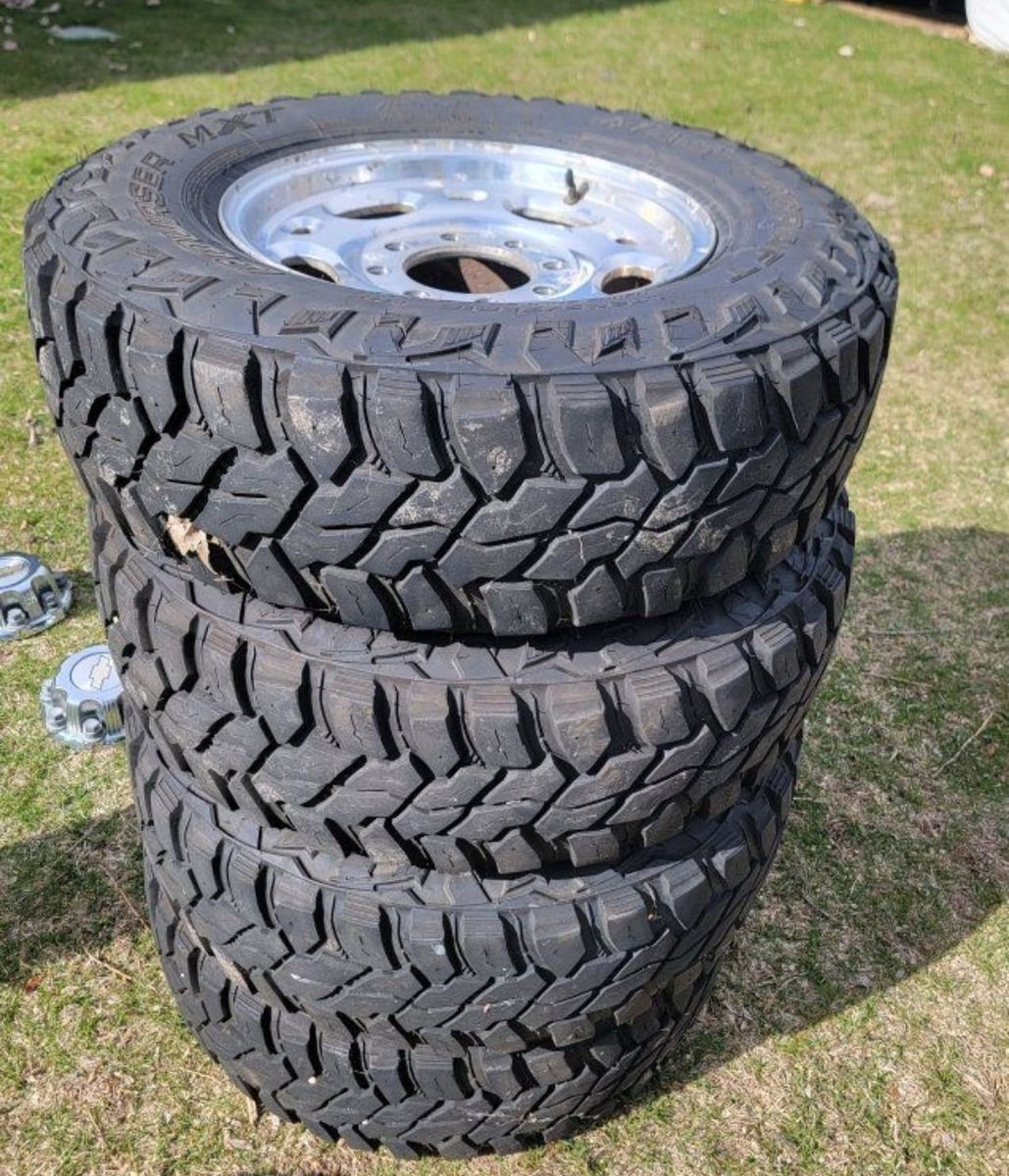 Full set 245 75R 16 Tires and wheels