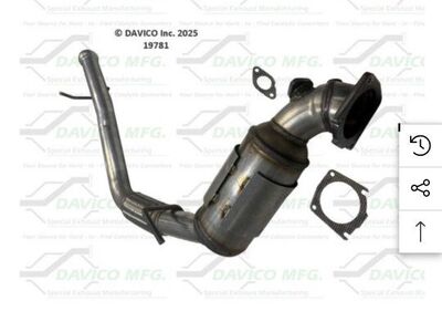 2018 -2023 Jeep Wrangler front Catalytic Converter