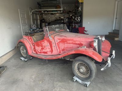 MGTD Project with Volvo B20 + 4spd Overdrive. MG MGB
