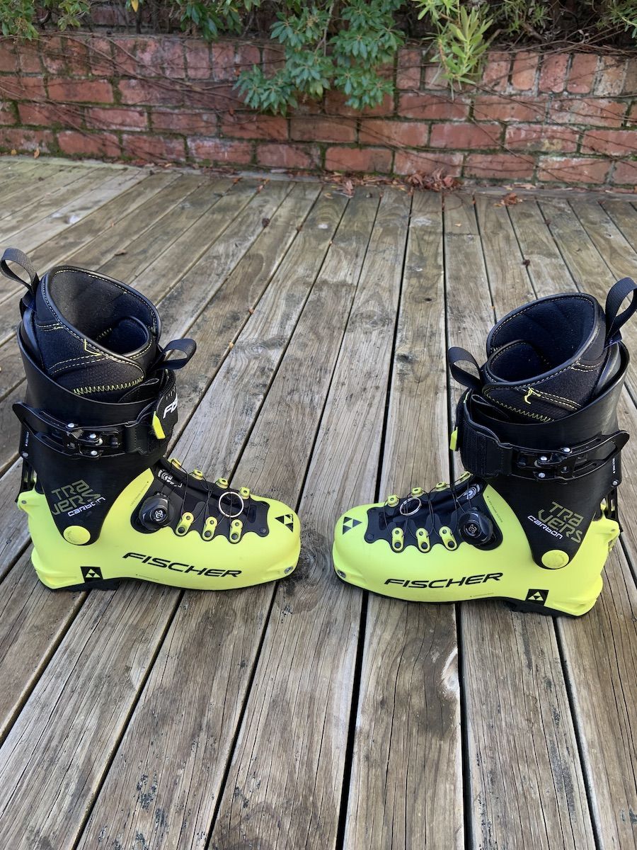 For sale - Fischer Travers Carbon lightweight A/T ski boots, size 26.5