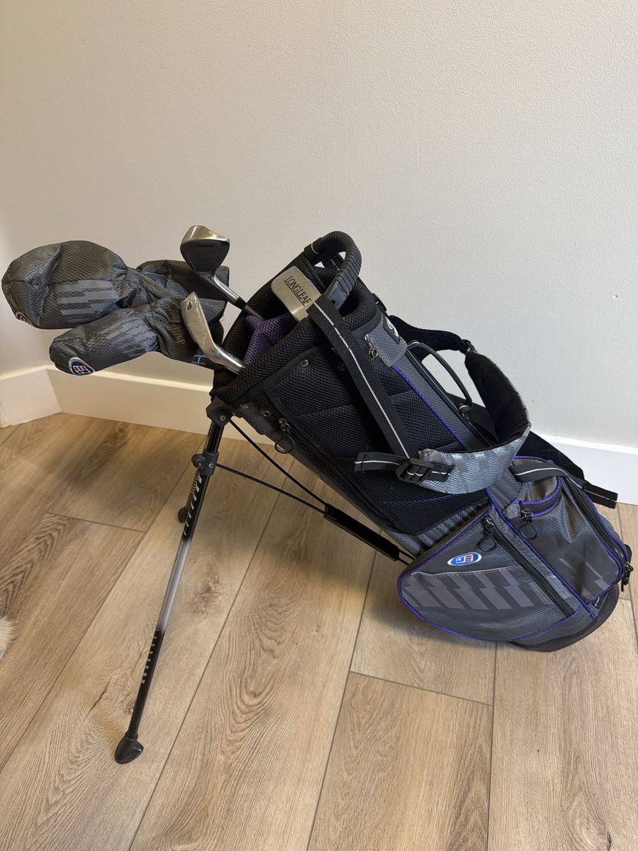 US Kids Golf UL Ultralight 5-Club Stand Bag Set for Player 54" Height - Ages 8-10