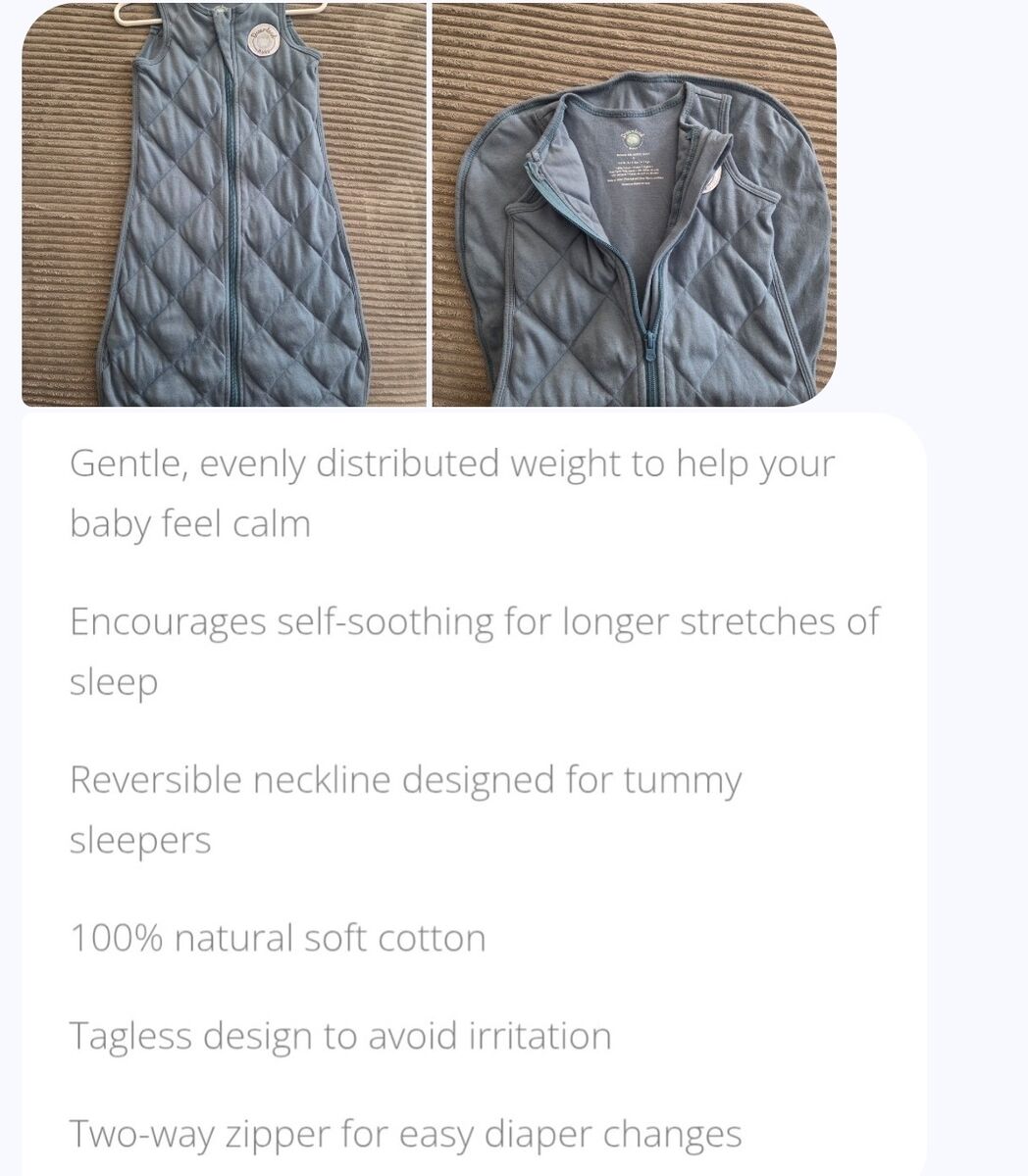 Dreamland baby weighted sleep sack