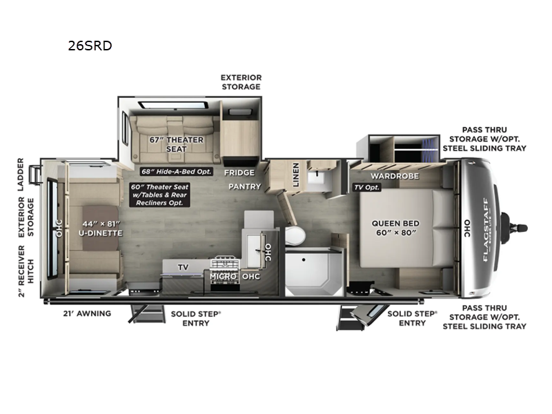 2026 Forest River RV Flagstaff Super Lite 26SRD