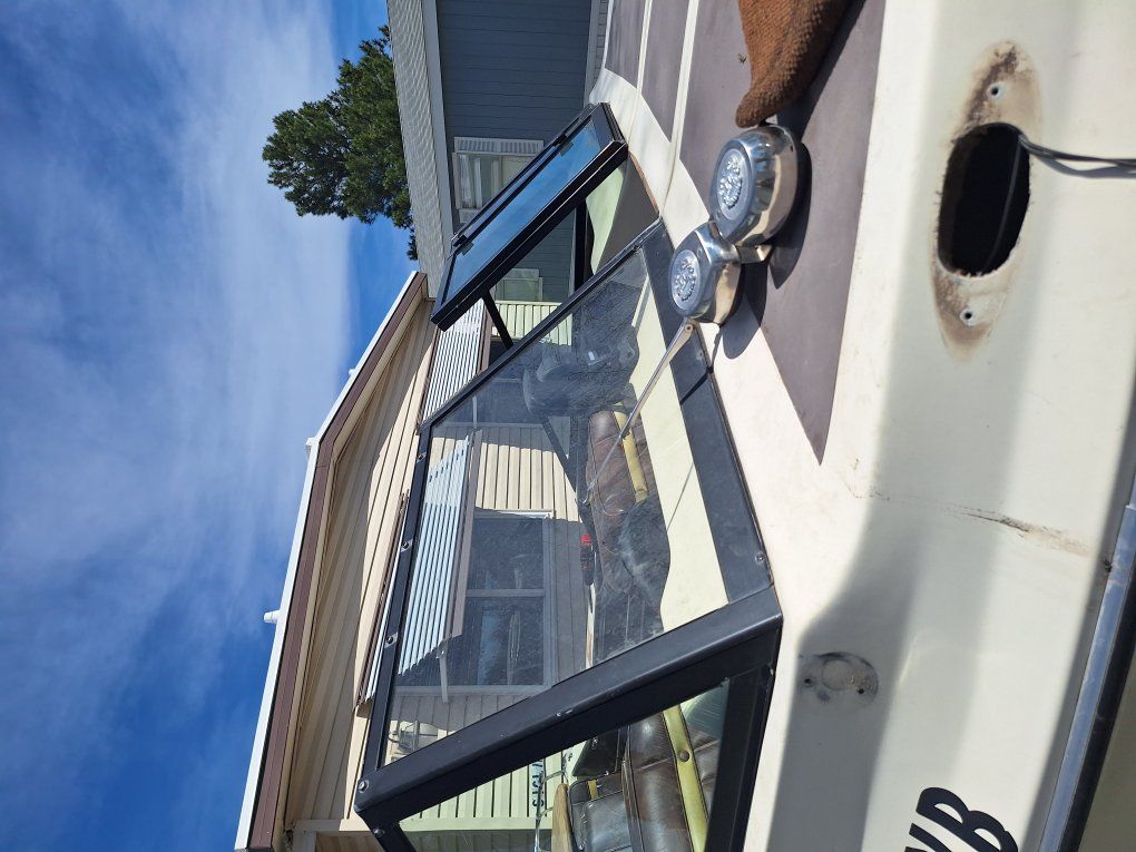 Boat Windsheild, ladder and trim railing