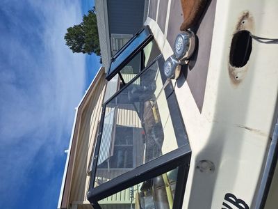Boat Windsheild, ladder and trim railing