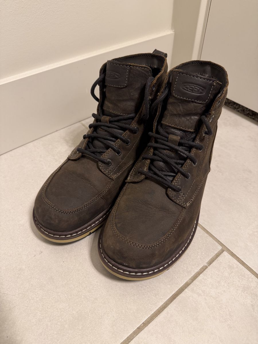 KEEN utility Mens San Jose 6” soft toe waterproof wedge work boots