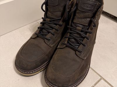 KEEN utility Mens San Jose 6” soft toe waterproof wedge work boots